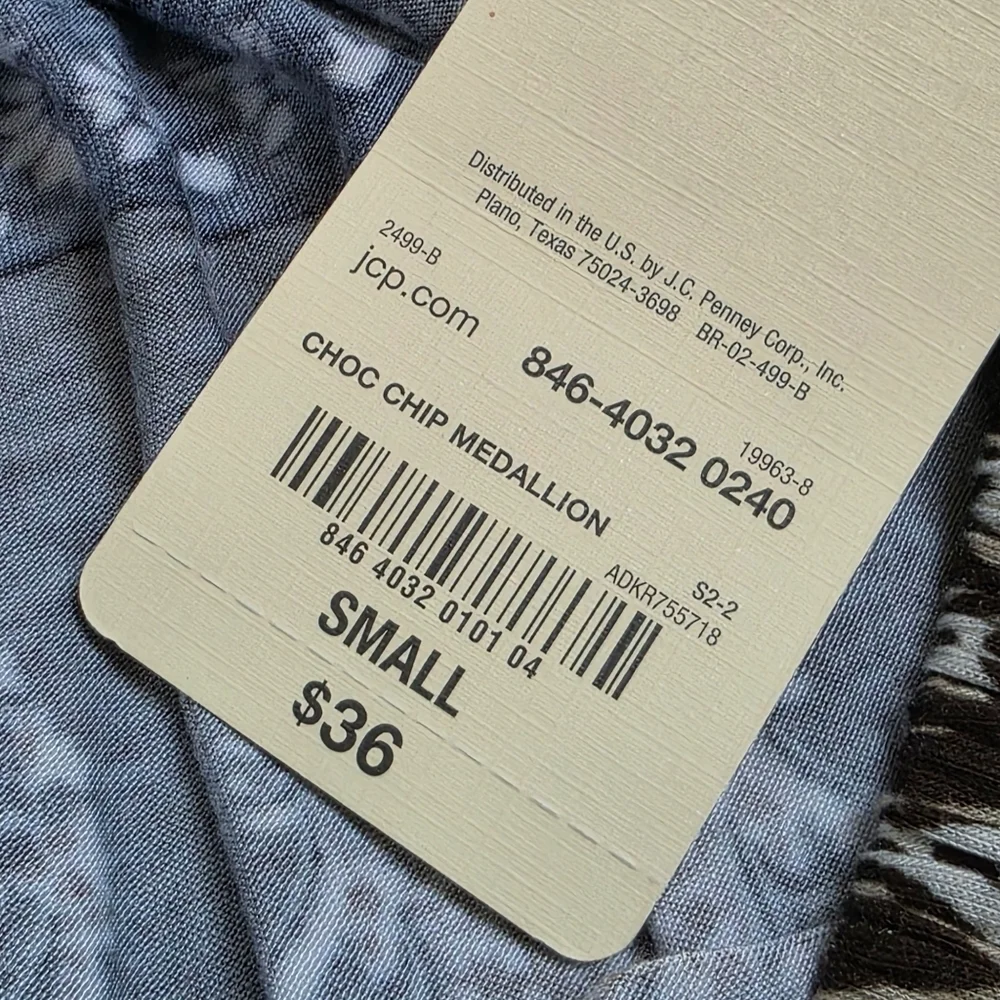 NWT St. Johns Bay Choco Chip Medallion Maxi Skirt, Size Small - Picture 5 of 5